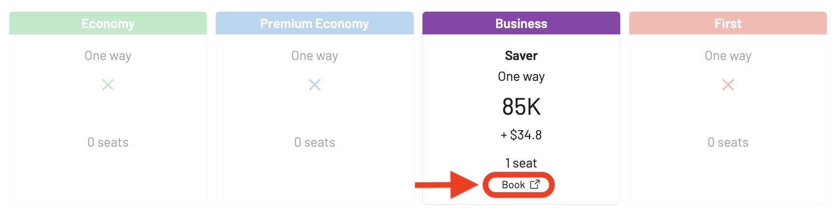 Book your Atmos Rewards flight directly on the Alaska Airlines /Atmos Rewards' website.