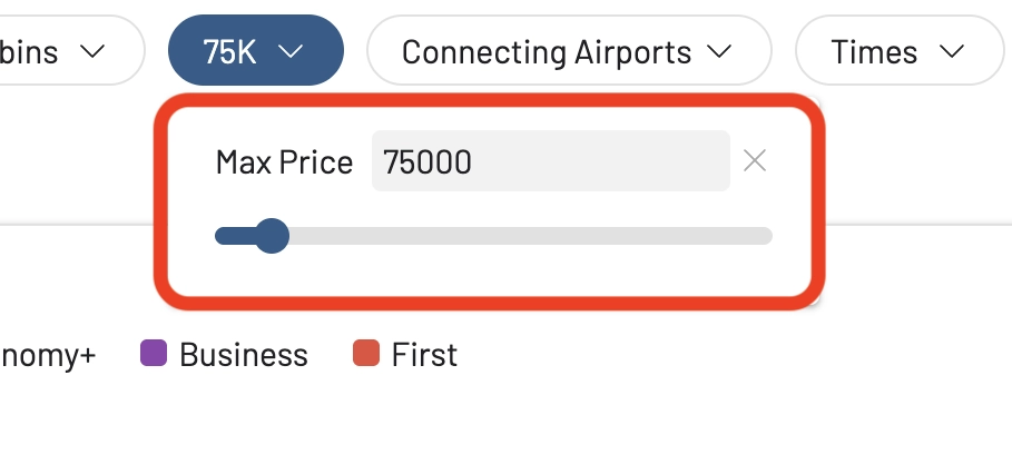 Cap the maximum price of your award flights to find the best Atmos Rewards sweet spots.