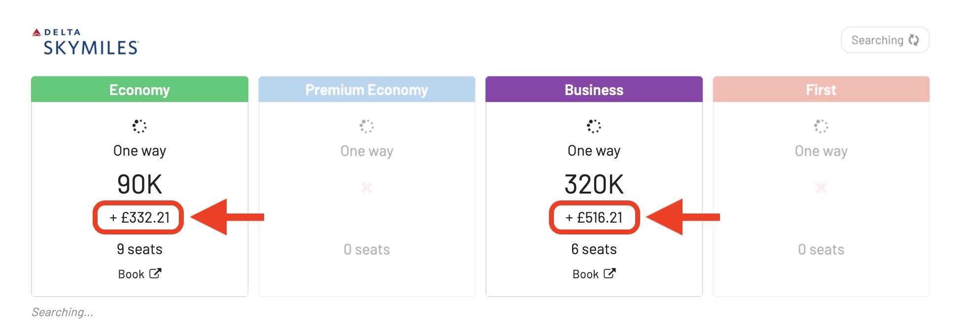 Find cheap Delta SkyMiles award flight with AwardFares.